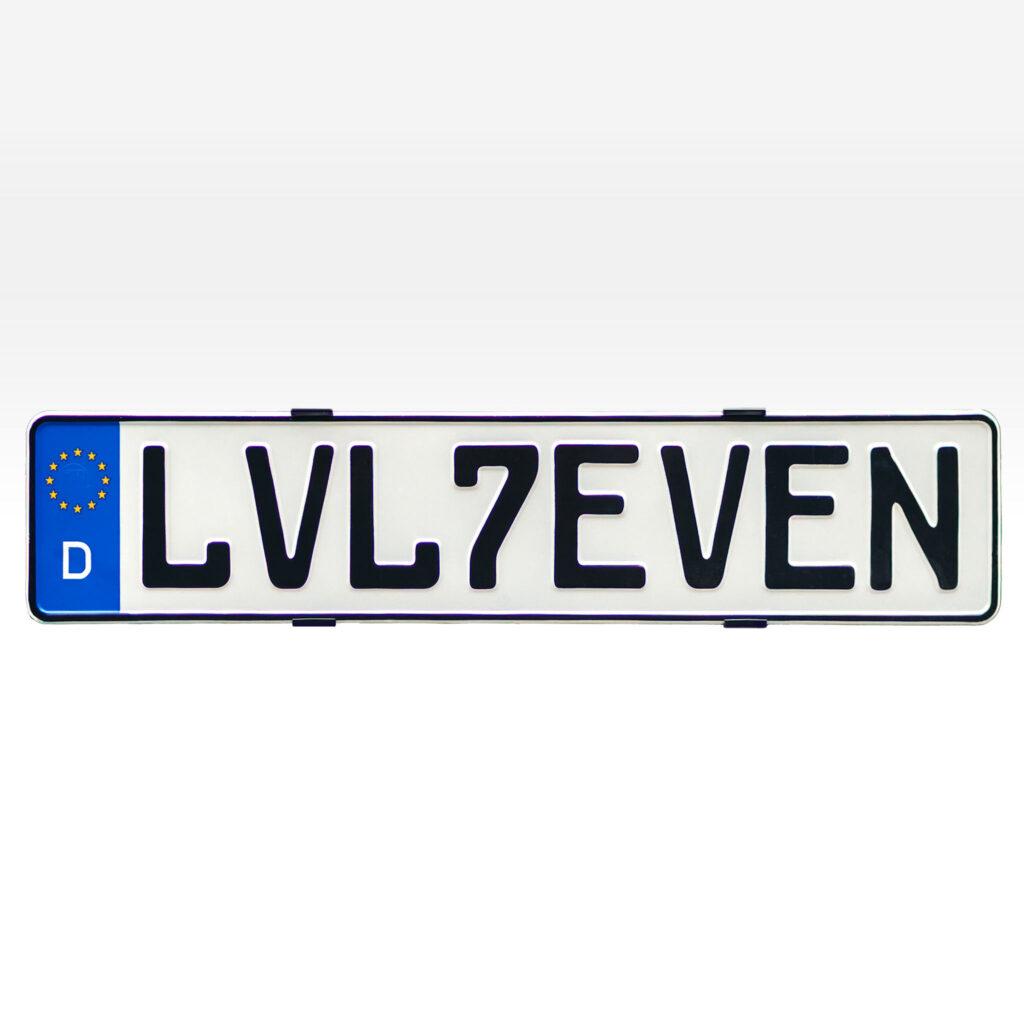 Kennzeichenhalter rahmenlos universal KLIK LVL7EVEN